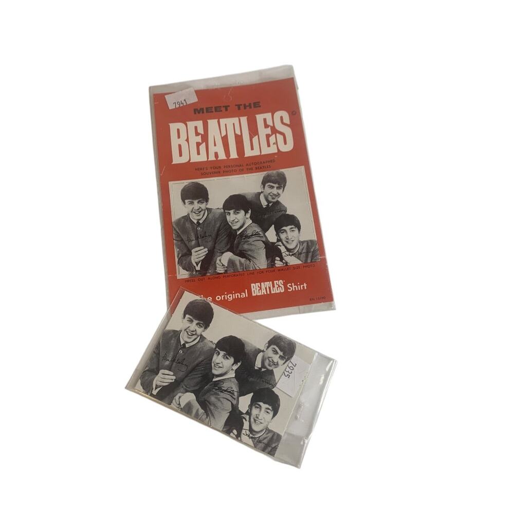 Vintage Beatles Shirt Hang Tags "The Original Beatles Shirt"